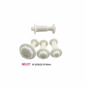 Hani International Set modlica, Plasticni, 4 komada, Beli