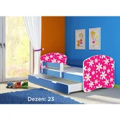 Deciji krevet ACMA II 180x80 F + dusek 6 cm BLUE23