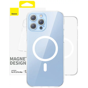 Magnetic Phone Case for iPhone 13 PRO MAX Baseus OS-Lucent Series (Clear)