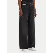 Calvin Klein Jeans Jeans hlače LV047E700G Črna Wide Leg