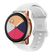 Silikonski pas za uro Huawei Watch 3/Watch 3 Pro Smooth - bel