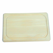 Deska za meso 45x30x1,9cm z lesom z utori.