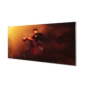tulup.si Slika na akrilnem steklu Ljudje plešejo dež dim 140x70 cm 4 obešalnika