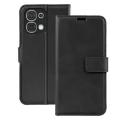 AVIZAR Denarnica za Oppo A6 Pro Prešit učinek s funkcijo stojala, Črna, (5000274671)
