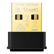 TP-LINK Bežični adapter ARCHER T3U Nano Wi-Fi/AC1300/867Mbps/433Mbps/interna antena crni