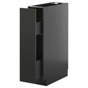 METOD / KNIVSHULT Podni element/izvlacni umetak, crno-siva/Nickebo mat antracit, 20x60 cm
