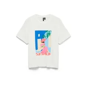 Vero Moda Majica Salli Mette 10344804 Bela Regular Fit