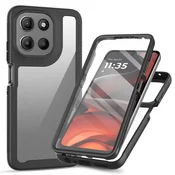 Overboard Ovitek za Motorola Moto G56 5G, odporen na udarce, s folijo, črn