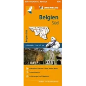Michelin Karte Belgien Süd