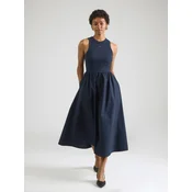 Tommy Jeans Poletna obleka DW0DW22593 Mornarsko modra Regular Fit