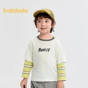 Balabala Majica dugih rukava za decake, Bela
