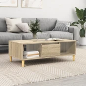 vidaXL s shranjevanjem z vrati sonoma hrast 103,5 x 60 x 35 cm Konstruiran les