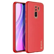 Dux Ducis Usnjen ovitek Yolo za Xiaomi Redmi 9 rdeče barve