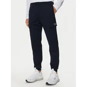 EA7 Emporio Armani Spodnji del trenirke 8NPP67 PJVRZ 0562 Mornarsko modra Regular Fit