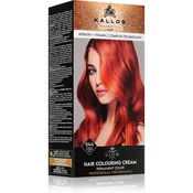 Kallos Glow Lasting Cream Colour permanentna barva za lase odtenek Intense Copper Red 60 ml