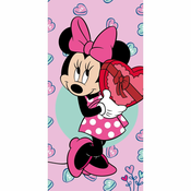 Ružičasti dječji ručnik od frotira 70x140 cm Minnie – Jerry Fabrics