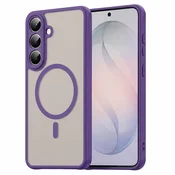 Hibridni ovitek HaloFrost II MagSafe za Samsung Galaxy S26 FE - purple