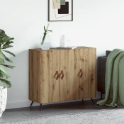 Kreveta Umjetnicki hrast 89,5 x 34 x 80 cm Konstruirano drvo
