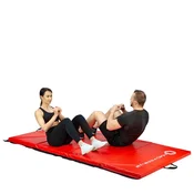 Northix Gimnastična zložljiva vzmetnica, 2400x1200 mm, rdeča