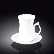 Set 1/6 Skodelica in Podstavek, Porcelan, 120ml