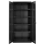 VEVOR Kovinski shrambni kabinet 175 cm 5 nivojev črn