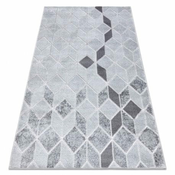 eoshop Moderna preproga MEFE B400 vzorec kocke, geometrijski 3D - Strukturna, dve ravni flis siva ( - Velikost: 280x370 cm)