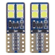 slomart AMiO LED žarnici Canbus T10 W5W (8xSMD 2835) - bela 12/24V