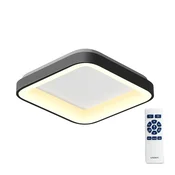 LED stropna svetilka črna 72W/CCT+daljinec/230V