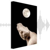 Slika - Moon and Statue (1 Part) Vertical 60x90 Akusticna