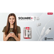Maxell SQUARE+ USB-C slušalice, bijele, 348567