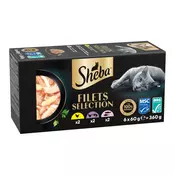 Ekonomicno pakiranje Sheba Filets 36 x 60 g - Mješovito pakiranje II (3 vrste)
