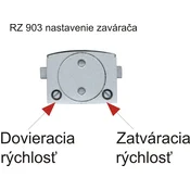 RZ.903.HO.S vrsto vrat zaustavljač Richter Czech Srebrna
