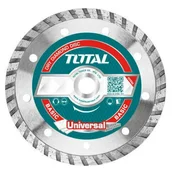 TOTAL Univerzalna turbo dijamantska rezna ploca 125mm suvo/mokro