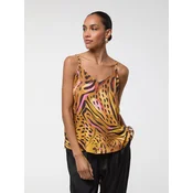 Lola Casademunt Top temno rjava/med/roza