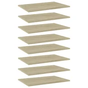 Police za knjige 8 kom boja hrasta sonome 60x40x1,5 cm iverica