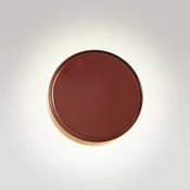 MARSET LED stenska svetilka Caramel, rjava, O 22 cm, TRIAC, steklo - Dnevna soba/jedilnica - Dizajn - rjava, črna
