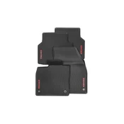 Rubber car mats Škoda Enyaq iV 2021- (red lettering)