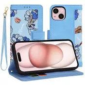 Etui Techsuit FlipCraft za iPhone 15 - vibrant blue