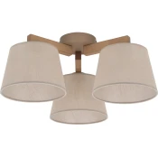 Brilagi - Plafonski luster LATTE SABIA 3xE27/15W/230V borovina/bež