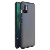 HURTEL Spring Case gel ohišje s pisanim okvirjem za Xiaomi Redmi Note 10 5G/Poco M3 Pro črno