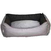 Pet Line Krevet za pse, 60x45cm, Sivo-crni