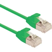 ROLINE Roline 21153331 RJ45 omrežni kabel\, Patch kabel CAT 6a U/FTP 0.30 m zelena 1 kos, (20630884)