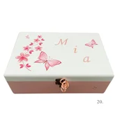 Kutija uspomena personalizirana imenom - poklon za rodenje, krštenje ili rodendan djeteta - 20. 20x30x10cm - 15464