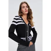 Marisse WOMENS SWEATER Z-SW-4842 WHITE_BLACK