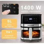 YA cvrtnik brez maščobe 1 komora 5 l 1400 W N
