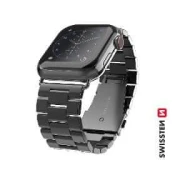 SWISSTEN BAND APP.W.METAL 42-44 mm BK