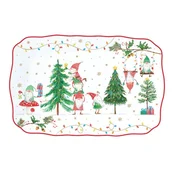 Serving platter made of porcelain, 35 x 23 cm, >
