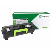 Lexmark MS/MX3/4/5/61x črna kartuša s črnim tonerjem za vračanje - 2 500 strani