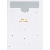 Papirnato rojstnodnevno voščilo FLOWERS EMBOSSING CARD