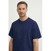 Pamučna majica United Colors of Benetton za muškarce, boja: tamno plava, bez uzorka
